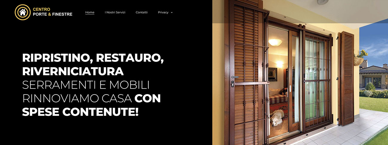 sito web Centro porte e finestre Villaverla Vicenza